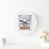 Doe alsof ik een spook ben Schattig Halloween Grote Klok (Huis)
