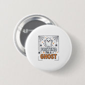 Doe alsof ik een spook ben Schattig Halloween Ronde Button 5,7 Cm (Voorkant /achterkant)