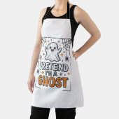 Doe alsof ik een spook ben Schattig Halloween Schort (Insitu)