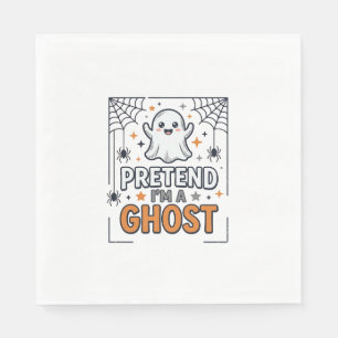 Doe alsof ik een spook ben Schattig Halloween Servet