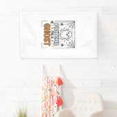 Doe alsof ik een spook ben Schattig Halloween Spandoek (Insitu)