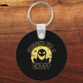 Doe alsof ik een spook kostuum Halloween ben Sleutelhanger (Voorkant)