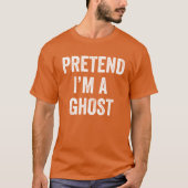 Doe alsof ik een spook Schattige volwassen Hallowe T-shirt (Voorkant)