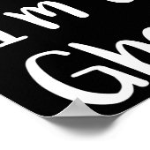 Doe alsof ik een spookkostuum ben Halloween Lazy E Poster (Hoek)