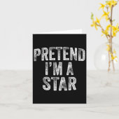 Doe alsof ik een ster kostuum familie lui Hallowee Kaart (Gele Bloem)