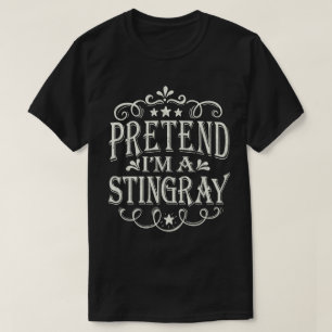 Doe alsof ik een Stingray Easy Lazy Halloween kost T-shirt