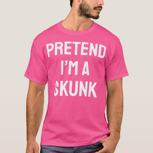 Doe alsof ik een stinkdier ben, grappige Halloween T-shirt (Voorkant)