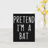 Doe alsof ik een T kostuum Halloween Lazy Easy Kaart (Gele Bloem)