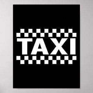 Doe alsof ik een taxi Halloween kostuum chauffeur Poster
