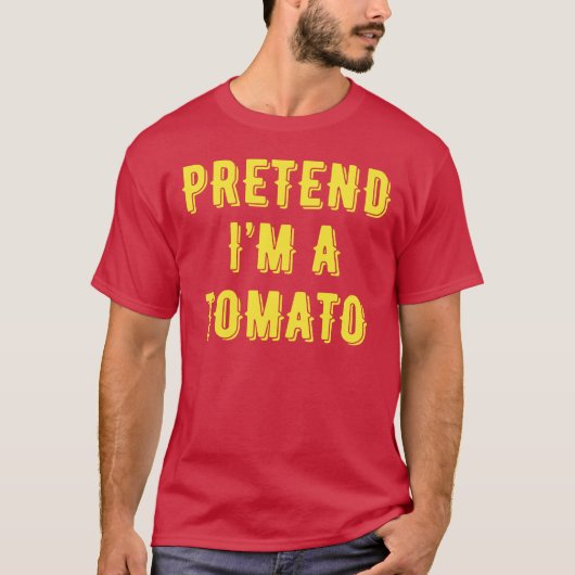 Doe alsof ik een tomaat ben t-shirt (Voorkant)