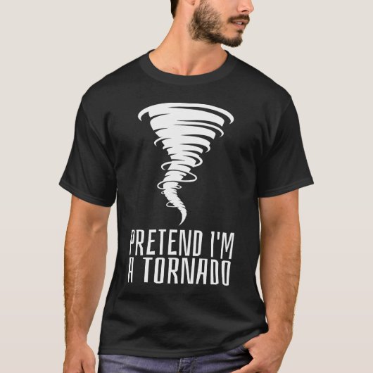 Doe alsof ik een Tornado ben - Grappig Kostuum Hal T-shirt (Voorkant)