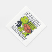 Doe alsof ik een Turtle Red-Eared Slider Lover ben Servet (Hoek)