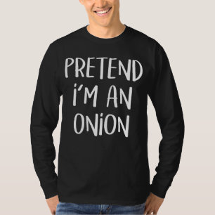 Doe alsof ik een ui kostuum eten Halloween feest b T-shirt