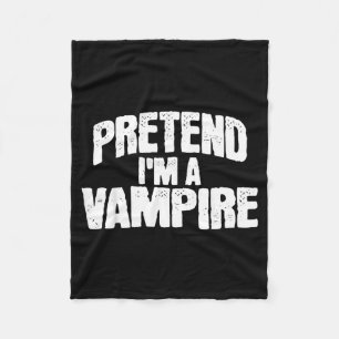 Doe alsof ik een vampier ben Grappige Halloween-ko Fleece Deken