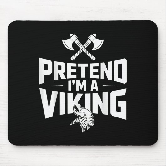 Doe alsof ik een Viking Halloween kostuum ben Muismat (Voorkant)