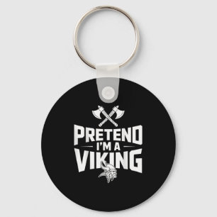 Doe alsof ik een Viking Halloween kostuum ben Sleutelhanger
