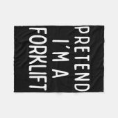 Doe alsof ik een vorkheftruck ben die past bij het fleece deken (Voorkant (Horizontaal))