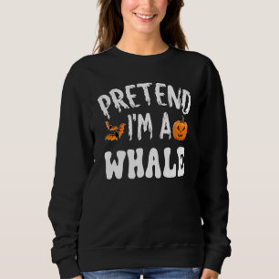 Doe alsof ik een walvis Halloween kostuum mannen v Trui