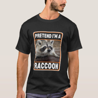 Doe alsof ik een wasbeer kostuum Halloween Lazy Ea T-shirt