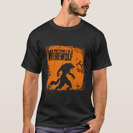 Doe alsof ik een weerwolf ontwerp ben voor Wolves T-shirt (Voorkant)