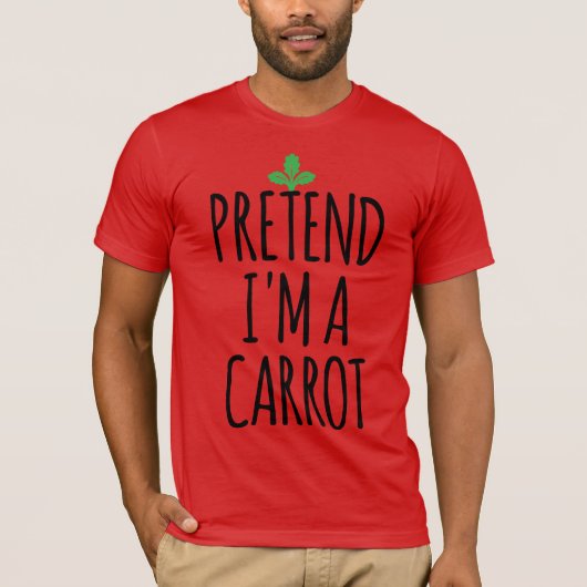 Doe alsof ik een wortel ben - grappig kostuum Hall T-shirt (Voorkant)