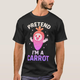 Doe alsof ik een wortel ben Halloween GHOST CARROT T-shirt