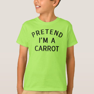Doe alsof ik een wortel grappig feest Halloween ko T-shirt