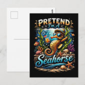 Doe alsof ik een zeepaardje ben briefkaart (Voorkant / Achterkant)