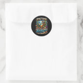 Doe alsof ik een zeepaardje ben ronde sticker (Tas)