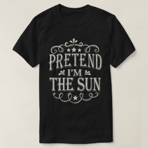 Doe alsof ik het Sun Easy Lazy Halloween kostuum b T-shirt