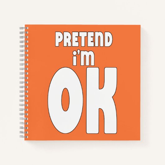 Doe alsof ik in orde ben notitieboek (Voorkant)