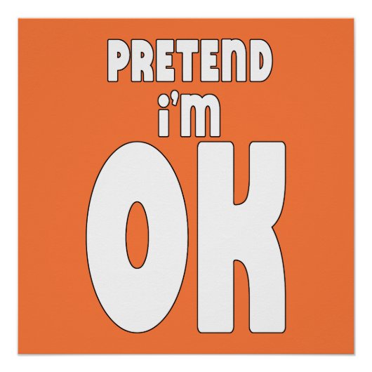 Doe alsof ik in orde ben perfect poster (Voorkant)
