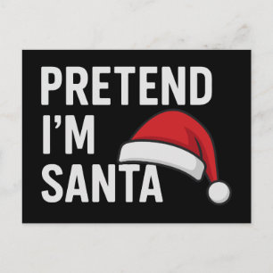 Doe alsof ik Kerstman ben - Grappige Kersthumor Briefkaart