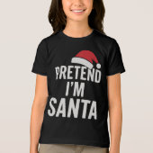 Doe alsof ik Kerstman ben - Grappige Kersthumor Tri-Blend Shirt (Voorkant)