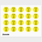 Doe alsof ik Lemon ben - Grappig Kostuum Ronde Sticker (Vel)