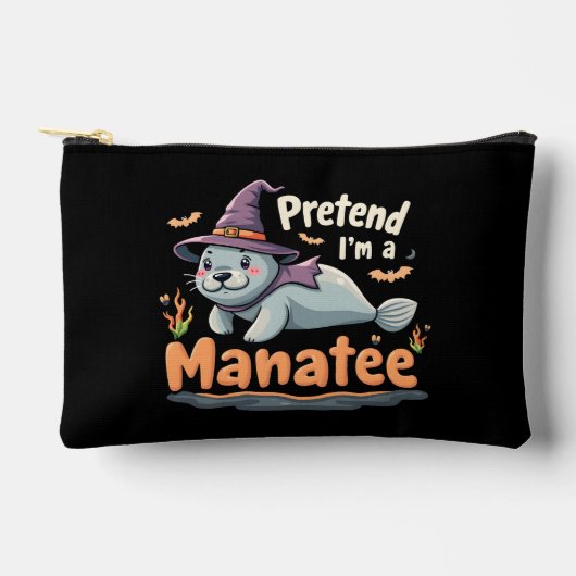 Doe alsof ik Manatee Spooky Halloween Mamal Manate Etui (Voorkant)