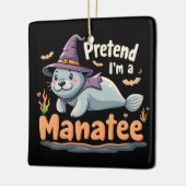 Doe alsof ik Manatee Spooky Halloween Mamal Manate Keramisch Ornament (Links)