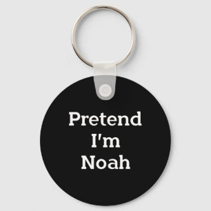 Doe alsof ik Noah Kostuum Bijbel Grappig Halloween Sleutelhanger