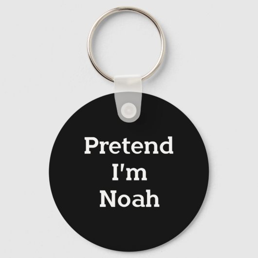 Doe alsof ik Noah Kostuum Bijbel Grappig Halloween Sleutelhanger (Voorkant)