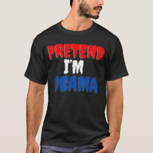 Doe alsof ik Obama Halloween kostuum T-shirt