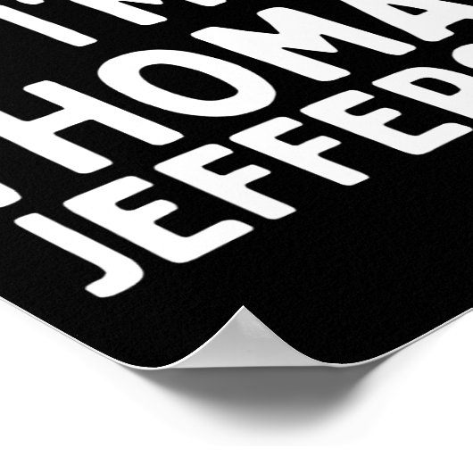 Doe alsof ik Thomas Jefferson Fun Lazy Halloween C Poster (Hoek)