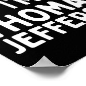 Doe alsof ik Thomas Jefferson Funny Lazy Halloween Poster (Hoek)