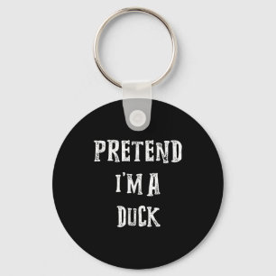 Doe alsof in een eend Halloween kostuum koppels Sleutelhanger