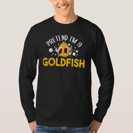 Doe alsof in een goudvisaquarium waterviskweker t-shirt (Voorkant)