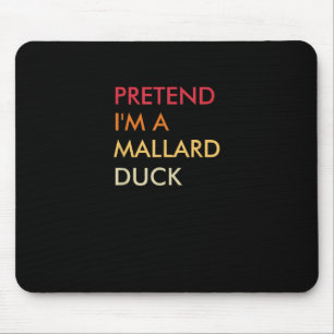 Doe alsof in een Mallard Duck Lazy Halloween Party Muismat