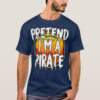 Doe alsof in een piraat Halloween koppels kostuum  T-shirt