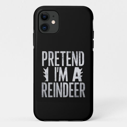 Doe alsof in een rendier kerstkostuum Case-Mate iPhone case (Achterkant)