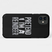 Doe alsof in een rendier kerstkostuum Case-Mate iPhone case (Achterkant (horizontaal))