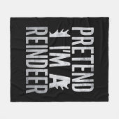 Doe alsof in een rendier kerstkostuum fleece deken (Voorkant (Horizontaal))