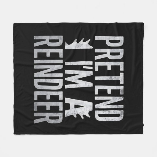 Doe alsof in een rendier kerstkostuum fleece deken (Voorkant (Horizontaal))